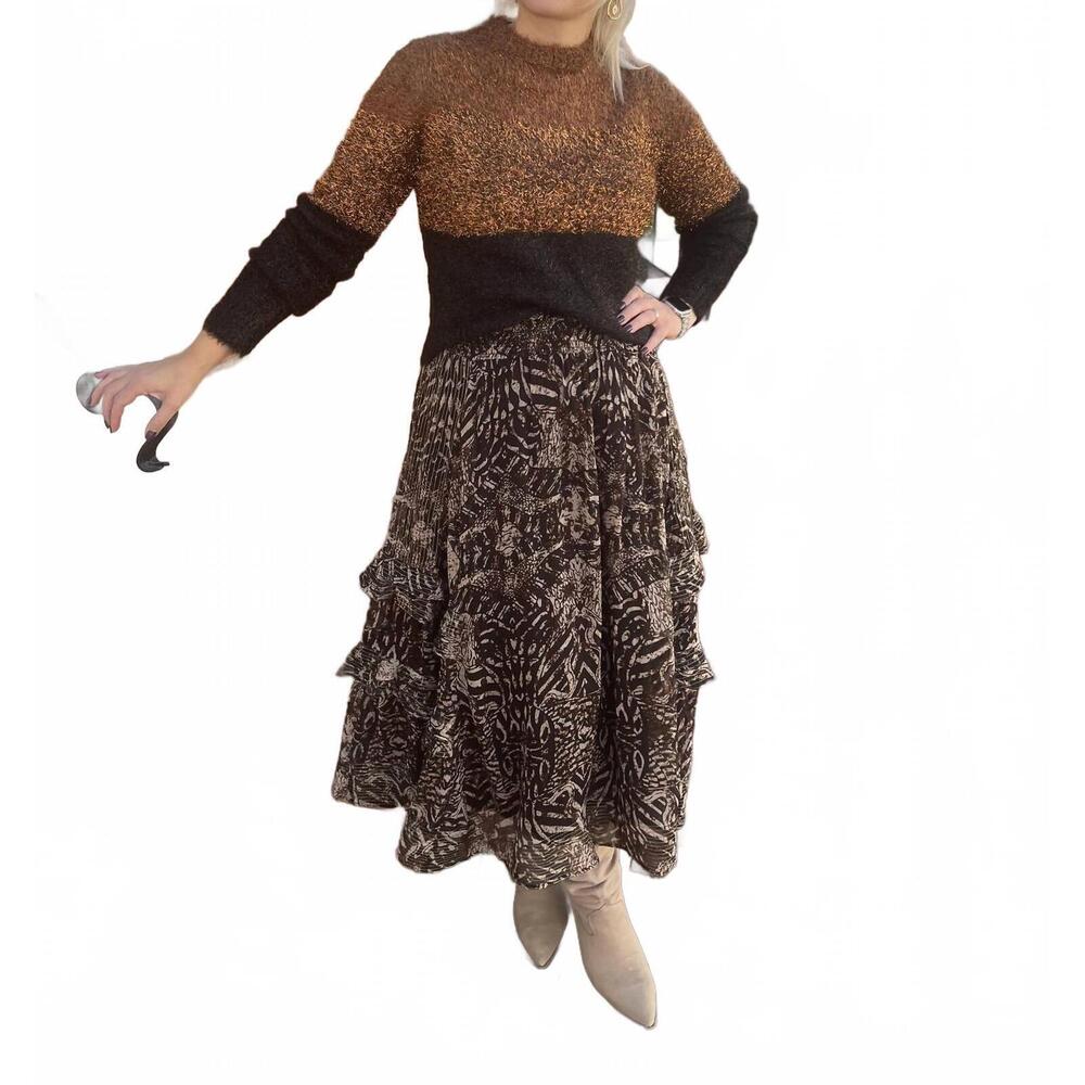 NEW MARIA CHER linden nymble sweater in copper